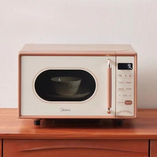 Little Taste Retro Inverter Microwave Oven, 3-in-1 Steam Bake Home Kitchen Multifunctional Appliance