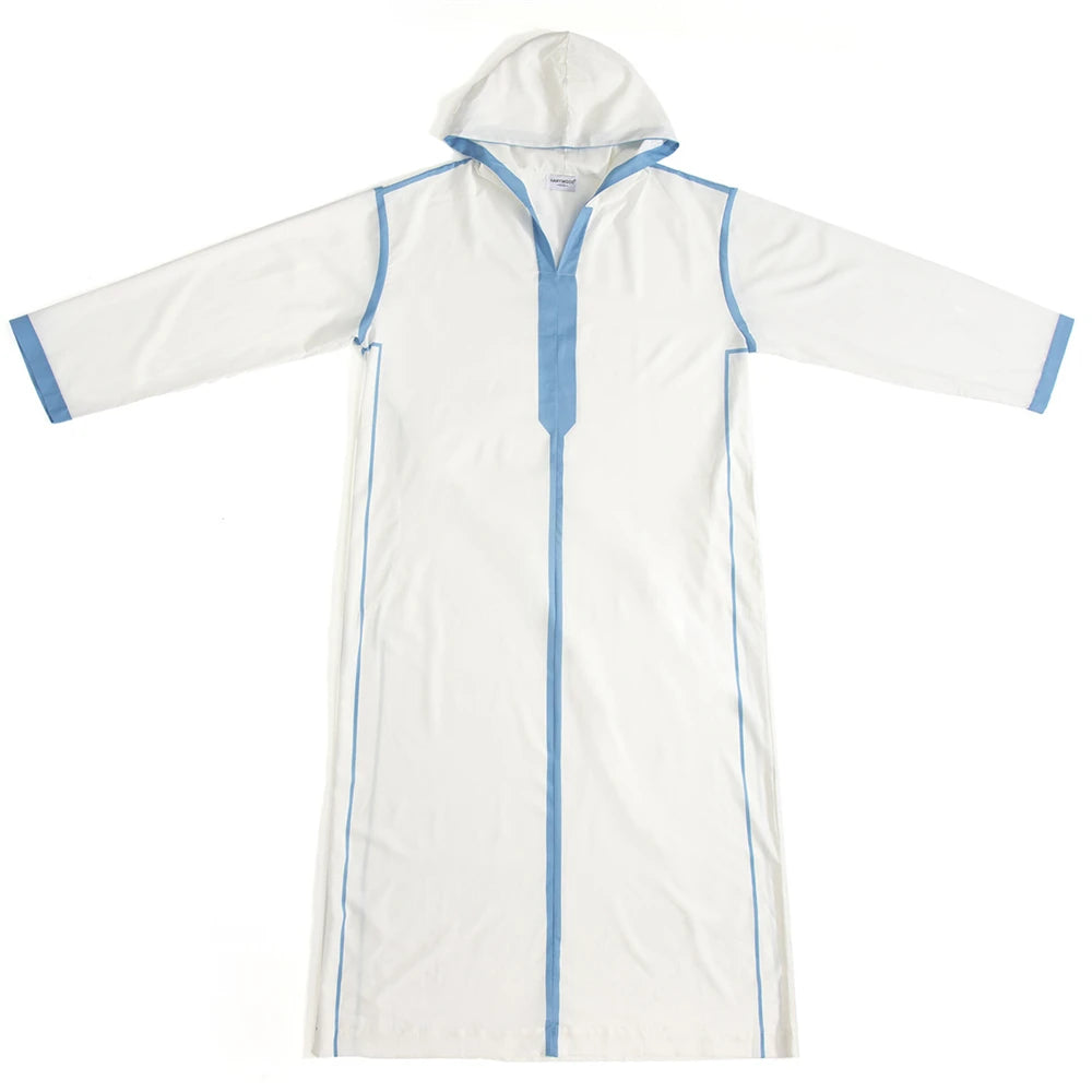 Islam Herren Kapuzen Maxikleid Jubba Thobe Saudi Arabisches Gewand Marokko Kaftan Dubai Türkei Abaya Muslimische Kleidung Ramadan Abayas Kleid