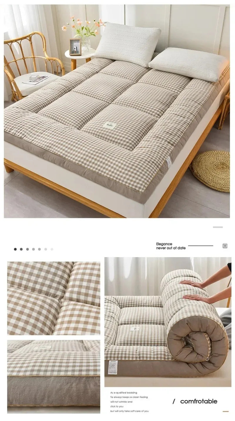 Thickened 3D Mattress Foldable Soft Tatami Cushion 90/100/120/150/180/200cm Non-slip Bed Pad for Home Bedroom Dormitory Student