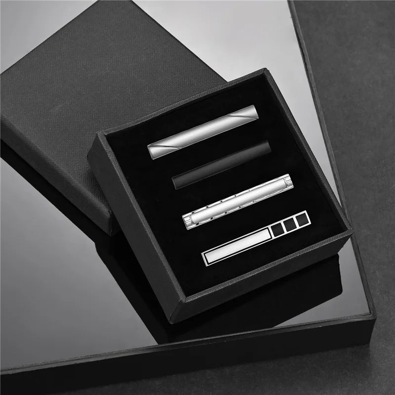 Pince à Cravate Minimaliste Pour Homme Pince à Cravate Pour Chemise Homme Boîte Cadeau Fête Professionnel Bijoux Boutons De Manchette Homme Luxe Avocat Mode Homme