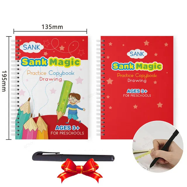 Sank Magic Practice Deutsch Übungsbuch Stift Spanisch Kalligraphie Für Kinder Kostenloses Abwischen Englisch Französisch Wiederverwendbares Schreiblernbuch Kostenloser Versand