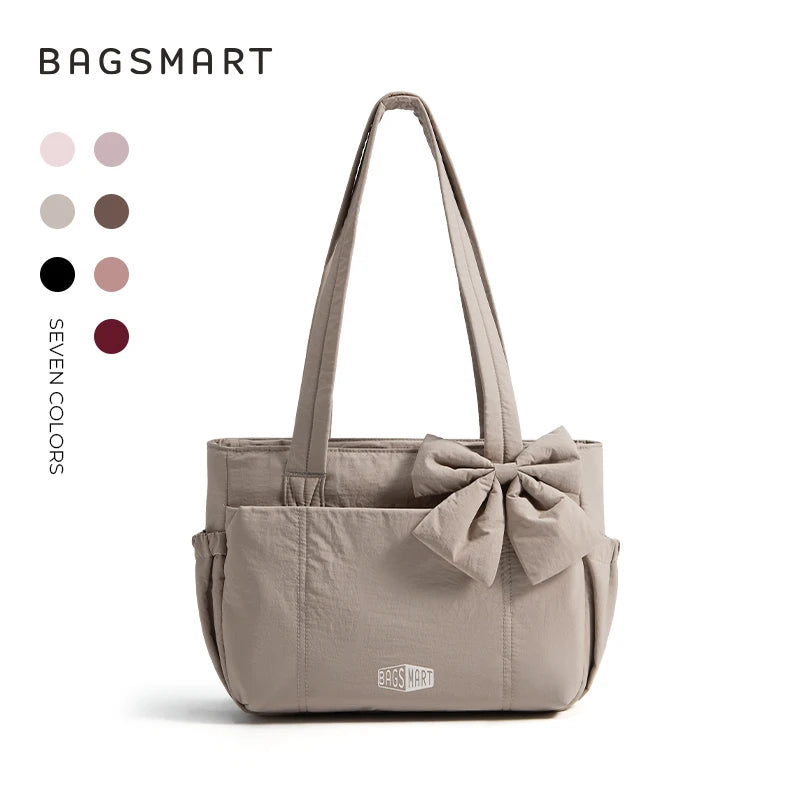 BAGSMART Vielseitige Reise-Tragetasche für Damen, Pendeltasche, mehrere Taschen, Umhängetasche, College-Schultasche, Schultertasche