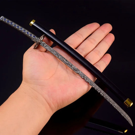 26cm Shadow of The Stars Sword Japanese Game Keychain Weapon Model Katana Accessorie Keychain Ornaments Gifts Crafts Collection