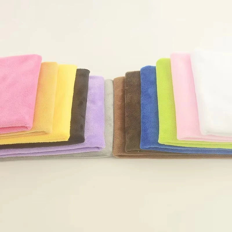 Solid Color Short Plush Velvet Fabric Super Soft Cloth Diy Handmade Home Textile Toy Apparel Cushion Pillow Blanket Material