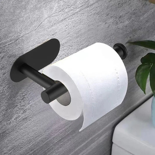 Support de Rouleau de Papier Toilette Adhésif, Porte-Papier Toilette en Acier Inoxydable, Distributeur de Papier Toilette Étanche, Accessoires de Salle de Bain, Support de Serviettes en Papier