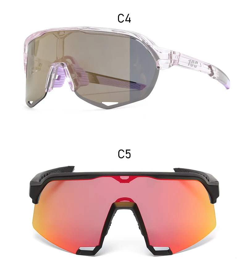 100 Cycling Glasses Outdoor Sports Sunglasses Men MTB Cycling Sunglasses Women Road Bike Goggles UV400 Bicycle Eyewear