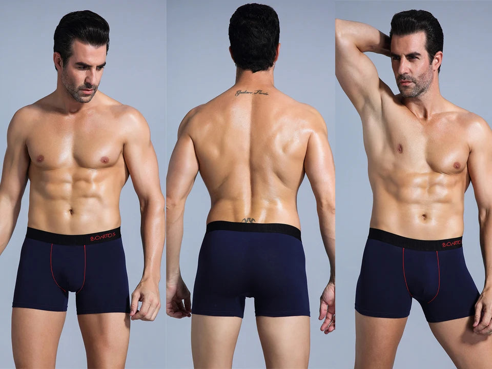 5 Stück Herren Slips Baumwolle Boxer Sexy Herren Boxershorts Unterwäsche Shorts Lose Herren Boxershorts Set Familienunterwäsche Marken