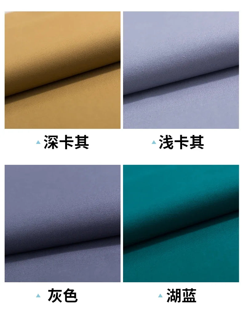 Tissu Popeline de Coton Couleur Unie Robe de Poupée Chemise Pantalon Décontracté Conception de Vêtements Tissu de Couture Matériau de Mode en Gros au Mètre