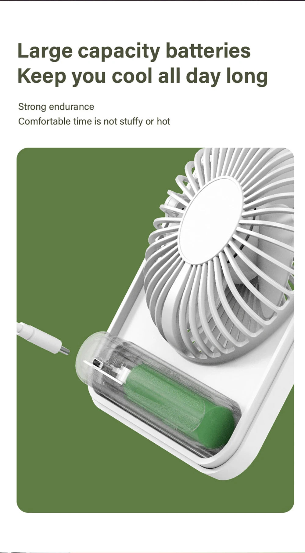Mini ventilateur portable USB, ventilateur de bureau rechargeable, ventilateur de table pour bureau, ventilateur mural 5 vitesses, ventilateur de bureau, ventilateur portable pour étudiants, bureau, maison