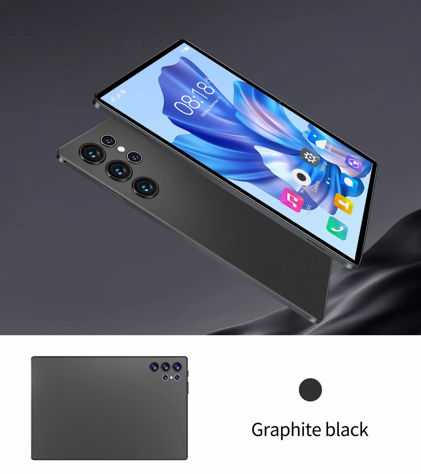 Tablette Android 10,1 pouces 2025, nouvelle version améliorée, écran HD, Octa Core, 4 Go RAM, 64 Go ROM, double appel téléphonique, Wi-Fi, Google Play Tablet PC