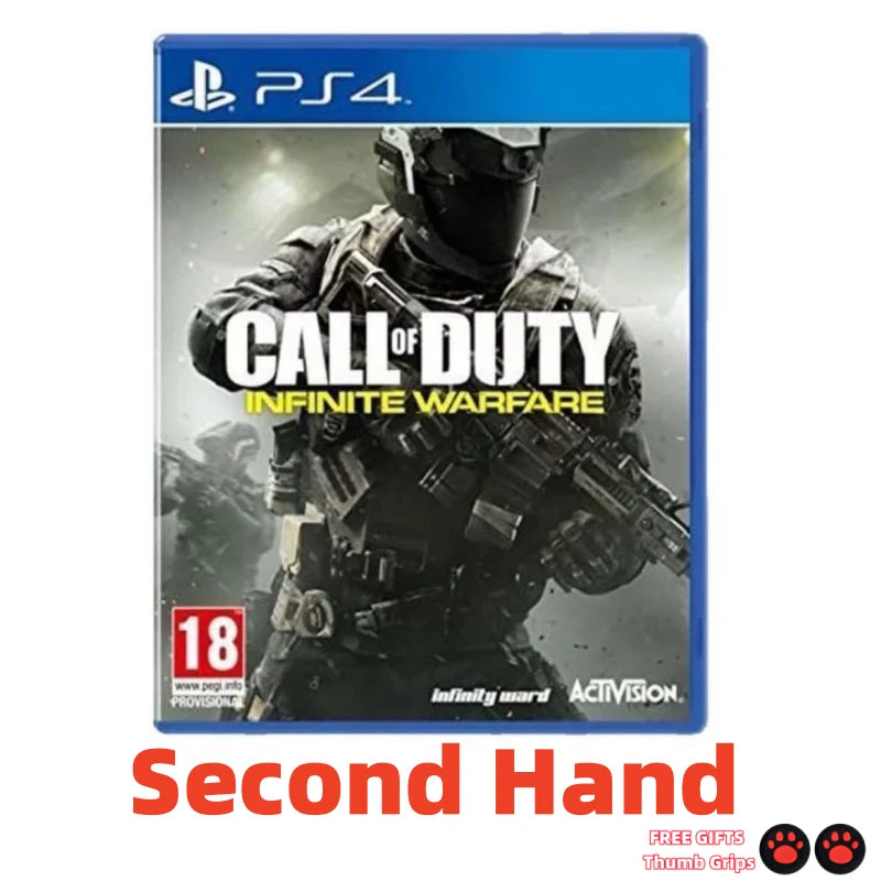 CD de jeu d'occasion Sony Playstation 4 PS4 Call of Duty Infinite Warfare Carte de jeu Disques de jeux PS4 Call of Duty Infinite Warfare