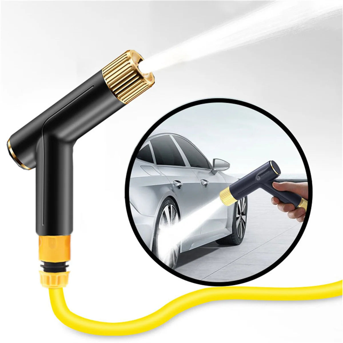 Best Selling Flexible Garden Hose Adjustable High Pressure Car Wash Water Gun Double Latex Durable Irrigation Watering Pipe