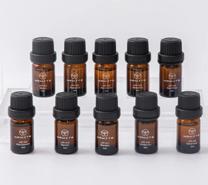 NAMSTE 5ML x 10 Hotel Perfume Essential Sets Oil Samples Set 100% PURE For Home Electric Aroma Diffuser Machine Air Humidifier