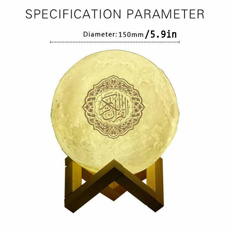 Heller Koran Azan Muslim Koran Bluetooth Lautsprecher Tragbares Nachtlicht Heilige Lampe Soundbox Musik Kabellos Caixa De Som Bocina Mp3