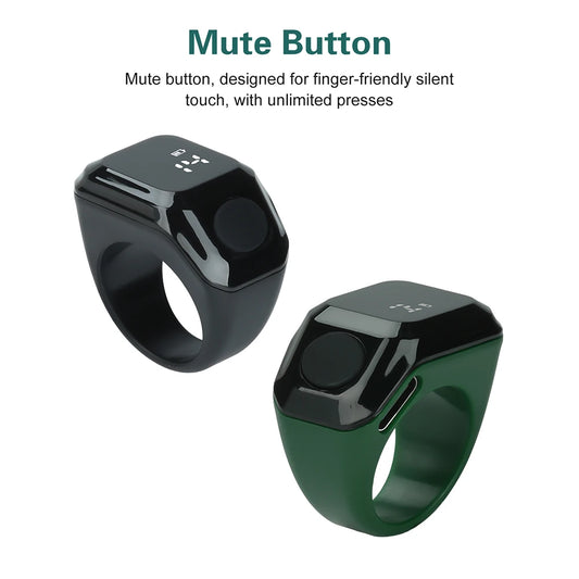 Tragbarer Bluetooth Zählordner Zeiterinnerung Digitalanzeige Zähler Smart APP Ringzähler Tragbarer Tasbih Zikr Ring Misbah