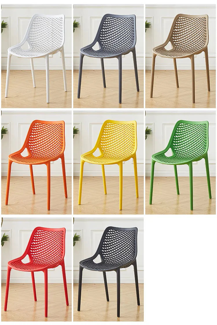 Outdoor-Kunststoff-Esszimmerstühle Nordisches modernes Design Esszimmerstühle Küche Schlafzimmer Sillas De Comedor Chaises Küchenmöbel