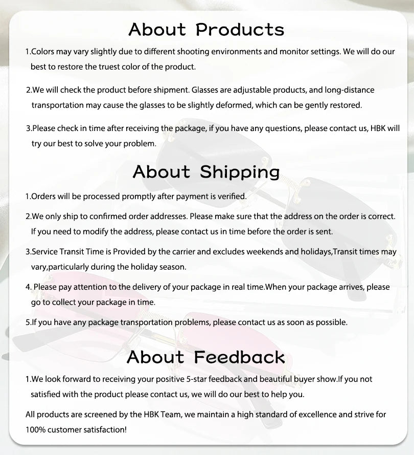 HBK Rahmenlose Metall Sonnenbrille Herren Wellenform geschnitten Sonnenbrille für Damen Reise Shopping Brille UV400 Sommer Stil