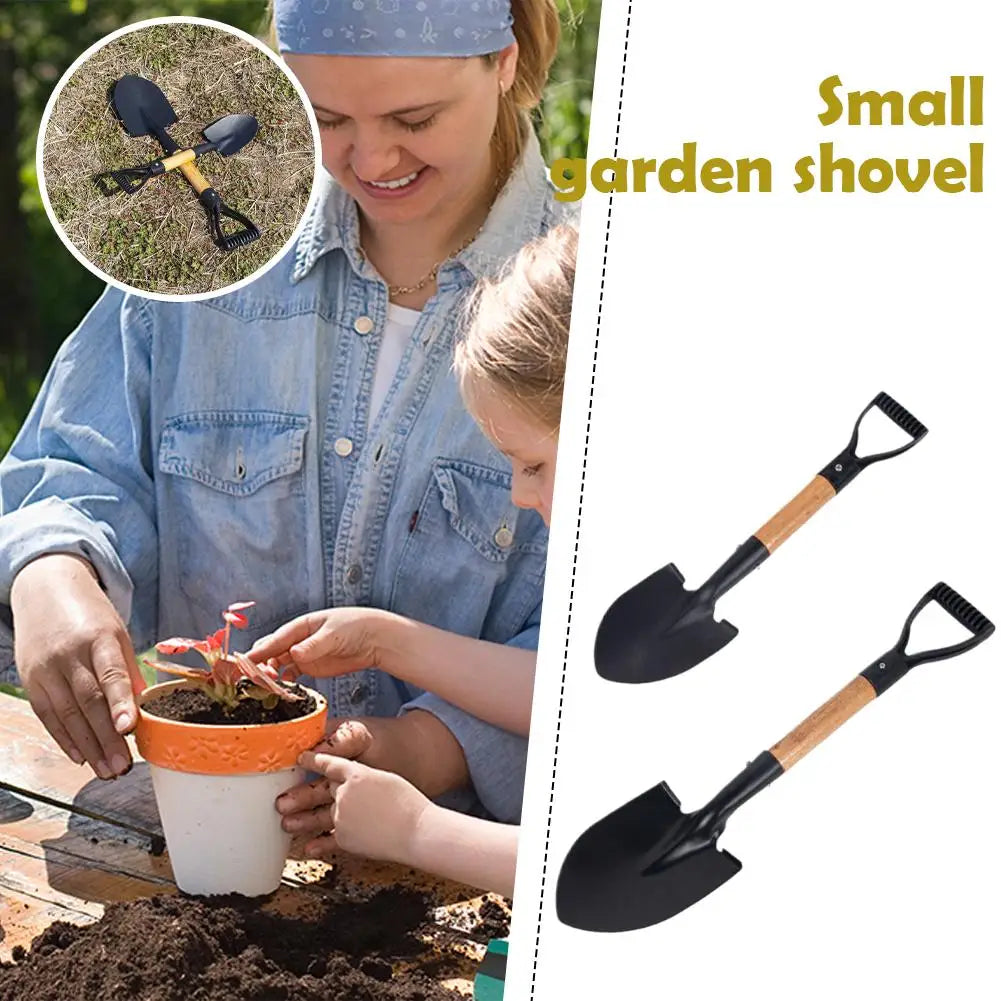 Pelle à bêcher 36/50.5cm, bêche en acier au manganèse, petite pelle pour enfants, pelle de jardin étanche et antirouille pour plage, camping, extérieur