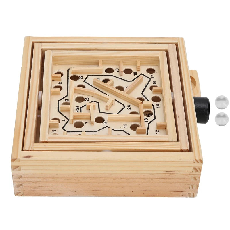 Holzlabyrinth Murmel Kipp Labyrinth Holzspiel Puzzle Intelligenz Spielzeug Hobbys Geschenke Geburtstag Kinder Für Gäste