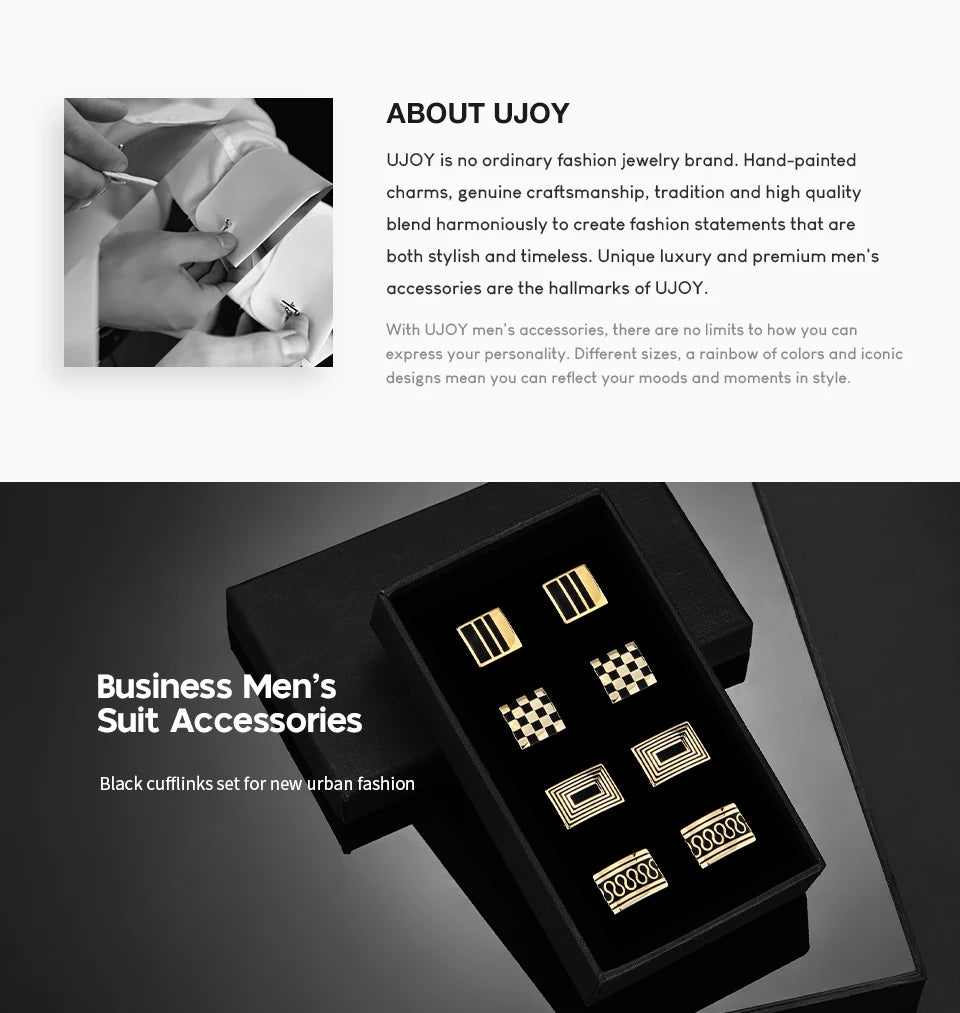 4 paires de boutons de manchette pour hommes avec boîte cadeau, boutons de manchette pour chemises d'homme, cadeaux pour invités de mariage, cadeau pour mari, pince à cravate d'affaires T0204022