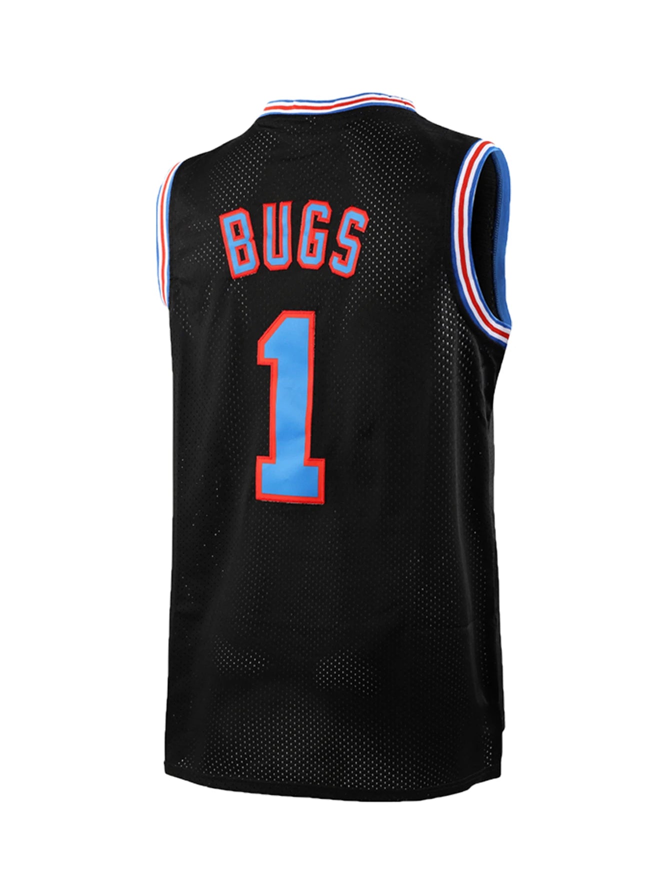 Herren Basketball Trikot Bugs #1 Space Movie Trikot Hip Hop Sportshirt Halloween Party Weiß S-3XL