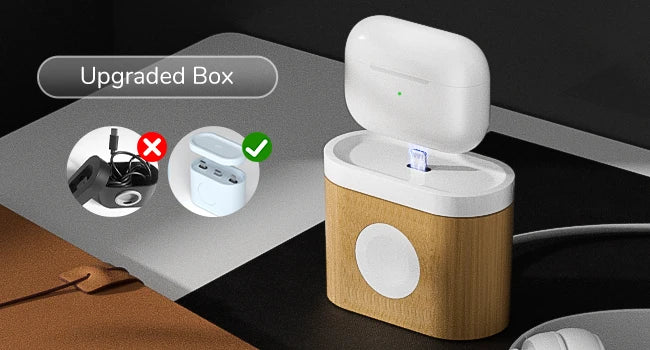 Station de Recharge sans Fil et Réveil MagSafe 7-en-1 pour iPhone 12-16/Samsung/Xiaomi/Huawei/Apple Watch/AirPods avec Veilleuse