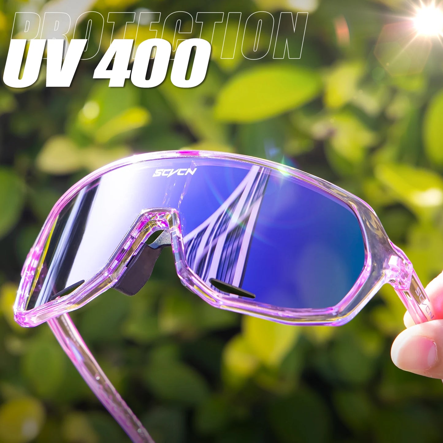 SCVCN Lunettes de soleil photochromiques d'extérieur, lunettes de cyclisme pour hommes, lunettes de vélo pour femmes, VTT, vélo de route, lunettes de cyclisme UV400