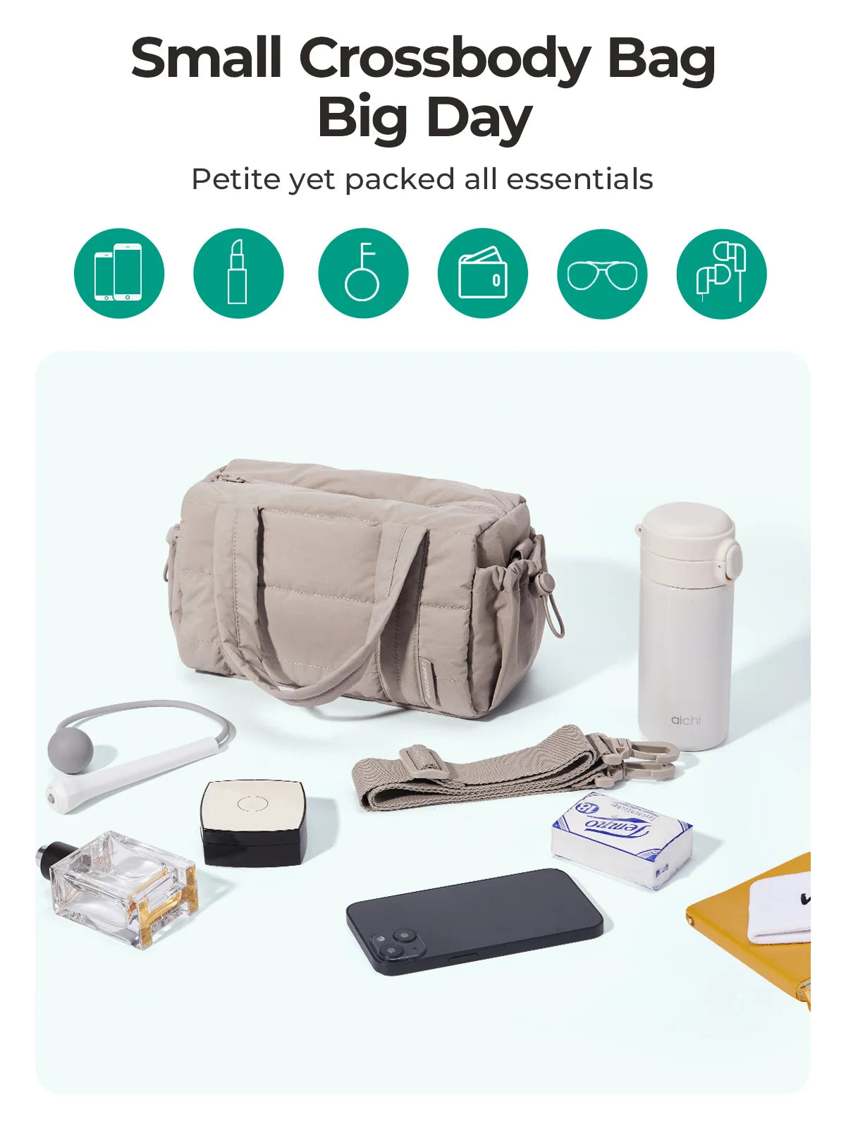 BAGSMART Reisetasche für Damen, Sporttasche, Yogatasche mit Nass- und Trockenfach, gesteppte Sporttasche für Wochenendausflüge, Schwimmen