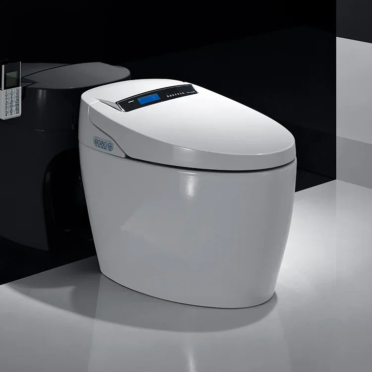 Intelligente Toilette Intelligent, automatische Flip-Top-Spülung Keramik-Automatikspülung integrierte Toilette S-förmiger Geruchsverschluss Toilette