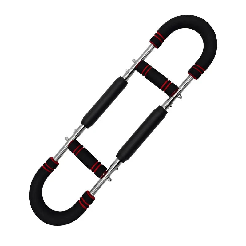 Verstellbarer U-förmiger Armtrainer mit Schaumstoffgriff Feder-Trainingsstange Unterarm Trizeps Brusttrainer Tragbares Fitnessgerät