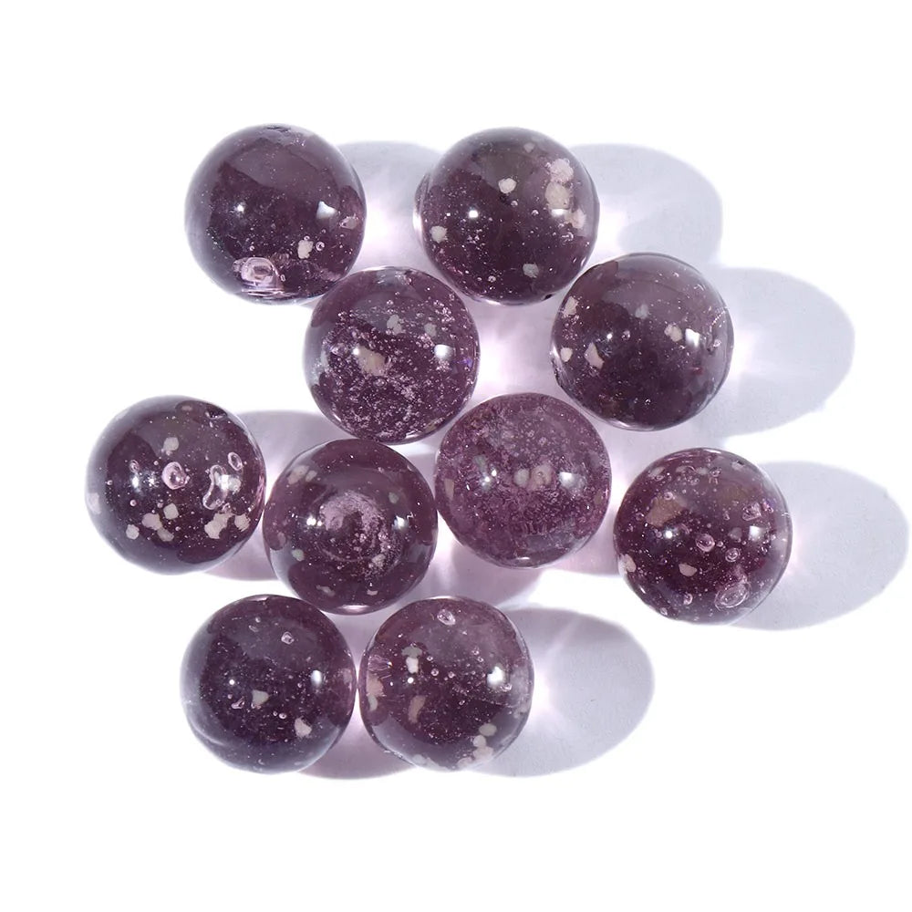 10 pièces/paquet Billes en verre lumineuses dans l'obscurité Billes en verre non poreuses Bille en verre pour aquarium 10 pièces/paquet 16 mm