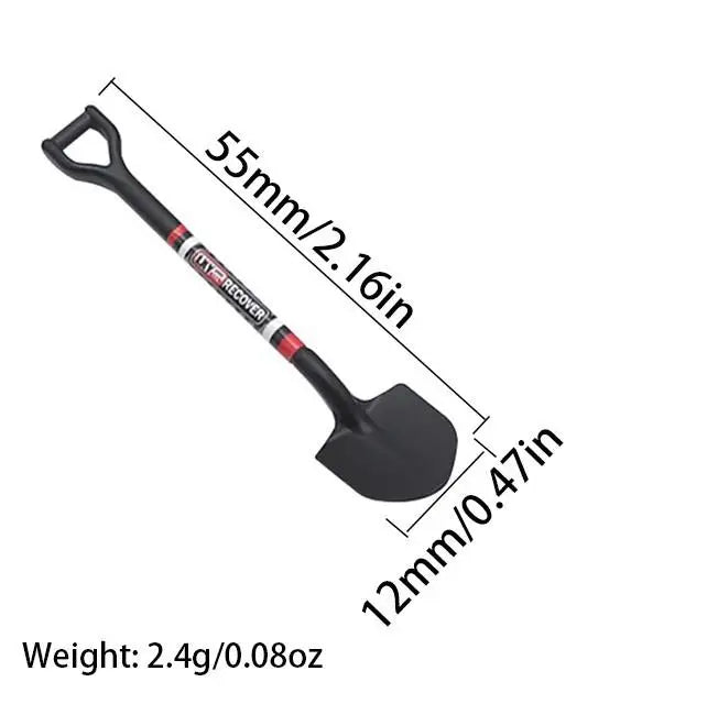 Simulierte Metallschaufel Dekoration für 1/10 1/18 1/24 RC Raupenfahrzeug Axial Scx10 90046 D90 Yikong Rgt Trax/as Trx4 Trx4m D12