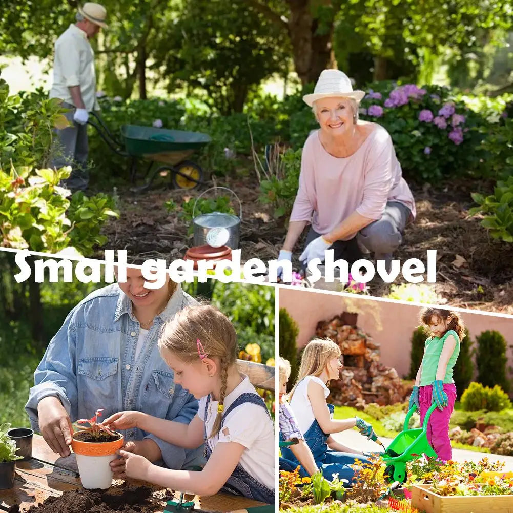 Pelle à bêcher 36/50.5cm, bêche en acier au manganèse, petite pelle pour enfants, pelle de jardin étanche et antirouille pour plage, camping, extérieur