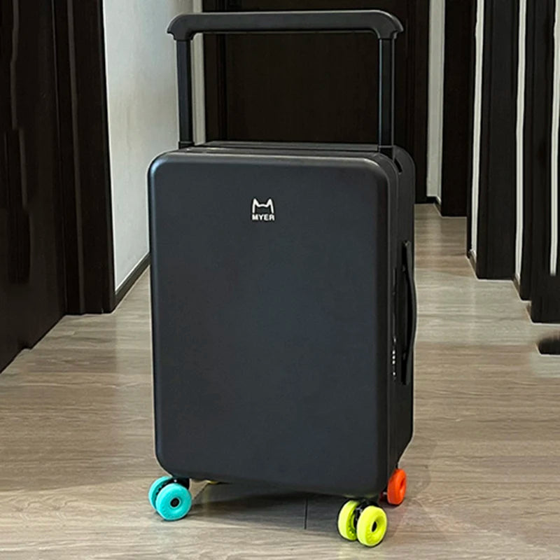 Valise PC KLQDZMS 20"24Inch, Grande capacité, Boîte d'embarquement, Valise à roulettes pour femme, Valise à code pour homme avec roues, Bagages roulants