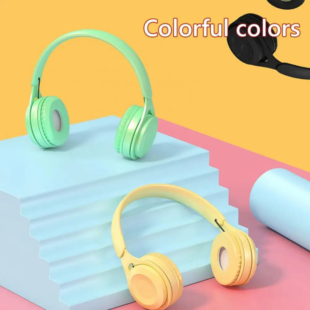 Écouteurs sans fil Bluetooth pour enfants, Casques stéréo pliables, Casques de jeu supra-auriculaires pour Android iOS