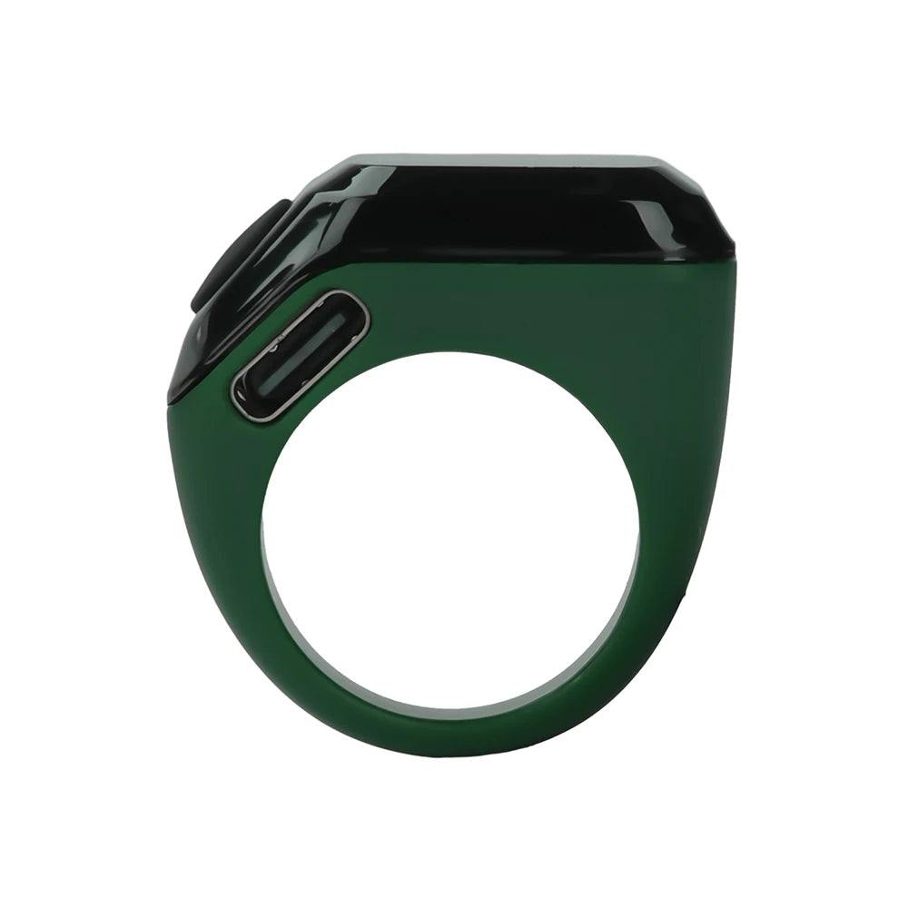 Tragbarer Bluetooth Zählordner Zeiterinnerung Digitalanzeige Zähler Smart APP Ringzähler Tragbarer Tasbih Zikr Ring Misbah