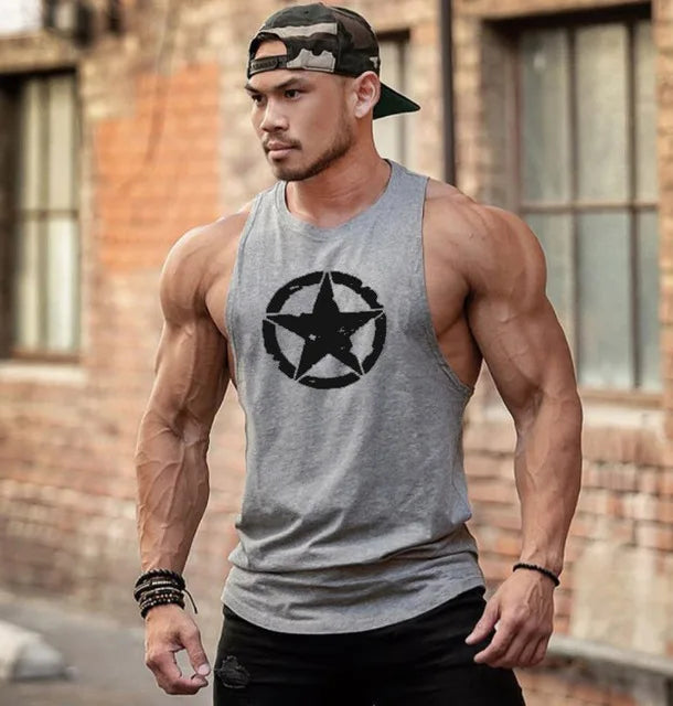 Débardeur de sport sans manches pour homme - Maillot de corps pour homme - Haut de sport pour homme - Vêtement de sport - Haut de sport stringer