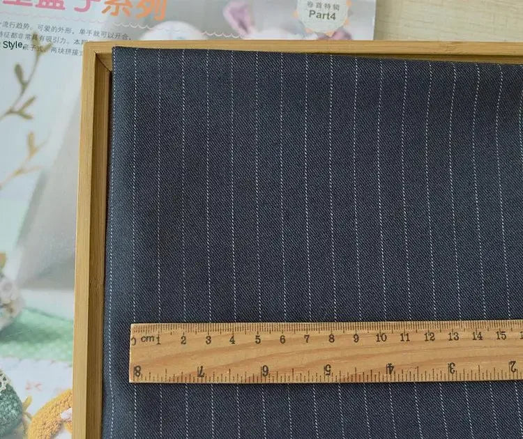 Micro-elastischer Anti-Falten-Anzug, gestreifter Stoff, Frühling, Herbst, Hose, Weste, Rock, Mode zum Nähen, Design, Großhandel, Stoff
