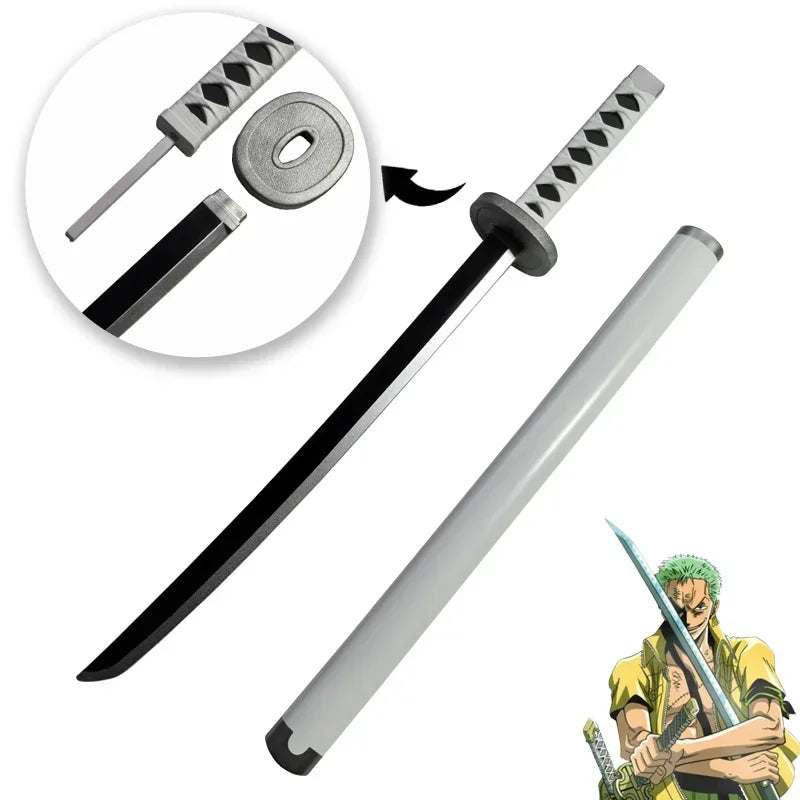 72cm Zoro Katana Samuraischwert Japan Anime Cosplay Katanas Yubashiri Kitetsu Shusui Wado Ichimonji PU Spielzeugschwerter