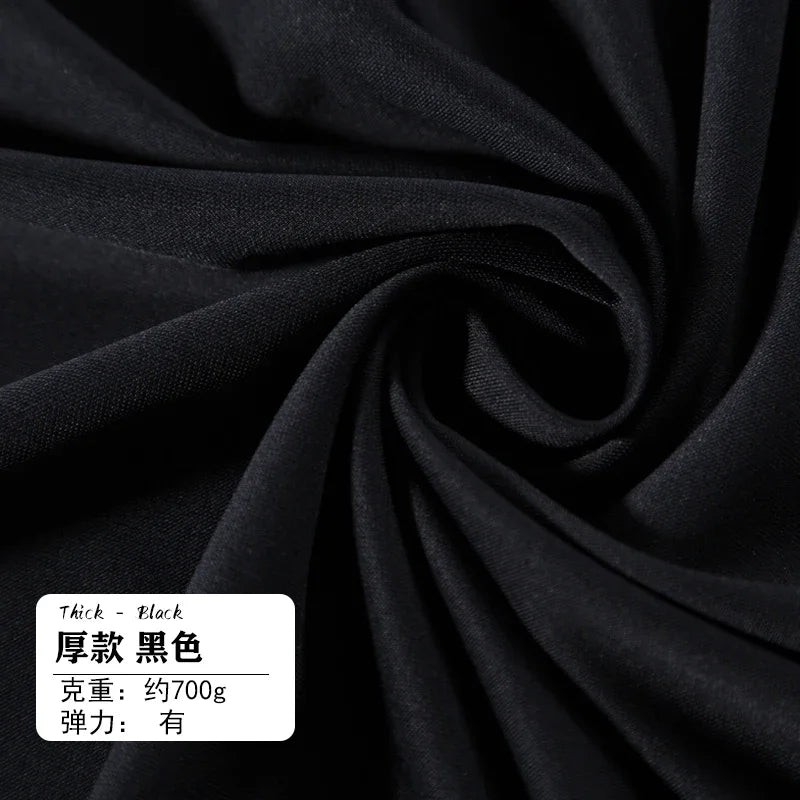 Tissu de Costume Élastique Haute Densité Mince Épais Manteau Pantalon Jupe Vêtements Design Tissu Anti-Boulochage Anti-Décoloration Vente en Gros au Mètre
