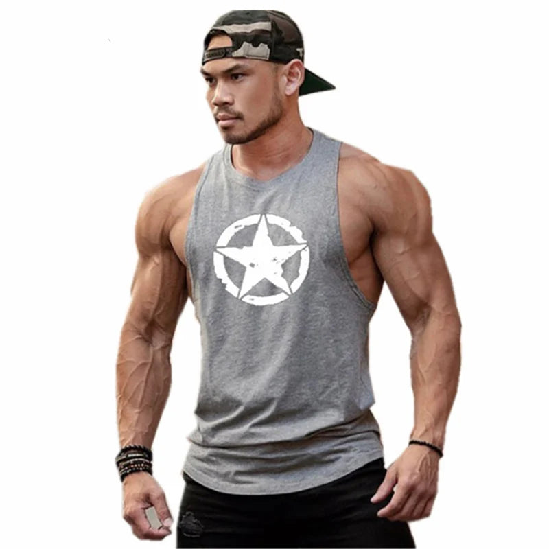Débardeur de sport sans manches pour homme - Maillot de corps pour homme - Haut de sport pour homme - Vêtement de sport - Haut de sport stringer