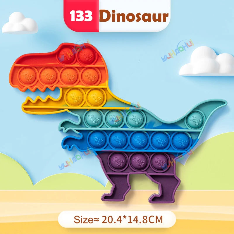Regenbogen Pop Push Bubble Fidget Anti Stress Spielzeug für Erwachsene Kinder besondere Bedürfnisse sensorisches Spielzeug interaktives Spielzeug für Kinder