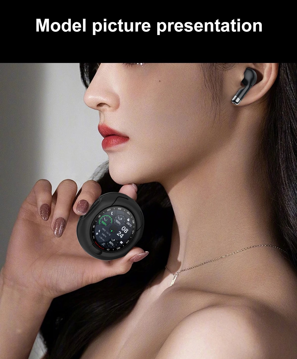 2025 Neue NFC Herren Smartwatch Bluetooth-Anruf Herzfrequenzüberwachung HD Großbildschirm TWS 2-in-1 Sport-Trajektorie Damen Smartwatch