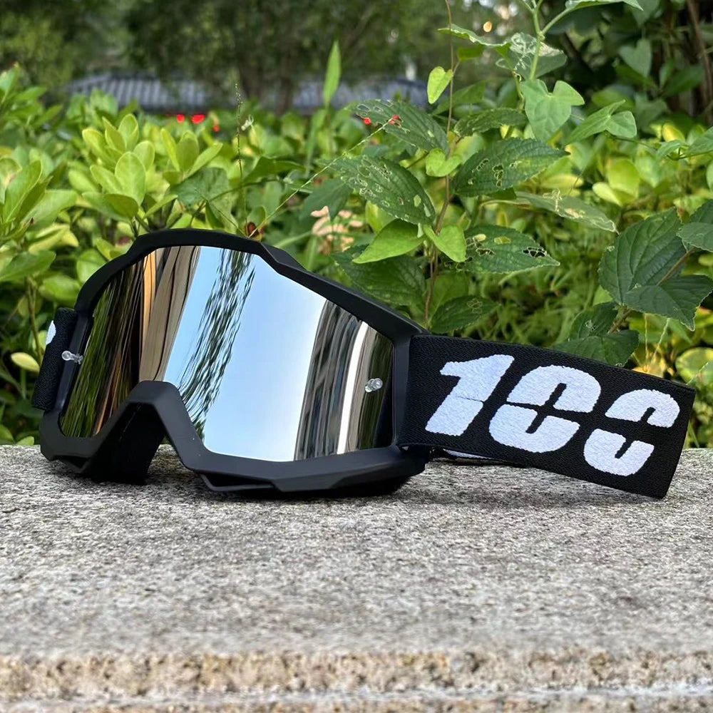 100 Motocross Brille Motorrad Sonnenbrille Herren MTB ATV Maske Winddichter Schutz Skifahren Radfahren Rennen Offroad-Brille