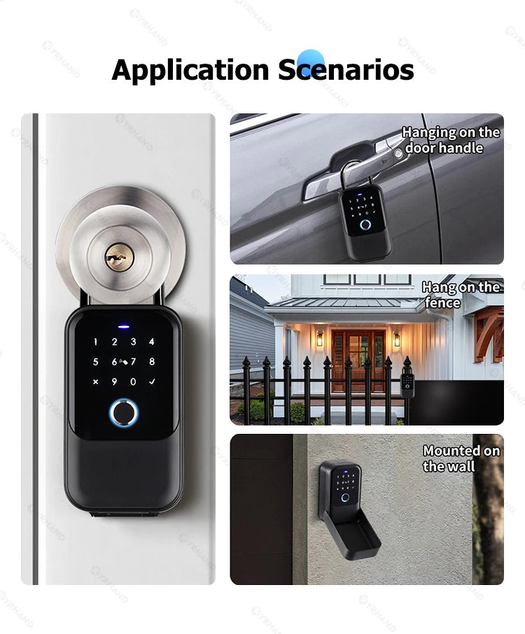 TTlock Smartkey Lock Box Home Key Wireless Smartlock Box Elektronische Schlüsselbox App Digital Code Bluetooth Key Safe Vorhängeschloss für Gastgeber