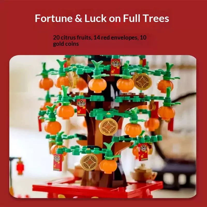 Lego Bausteine Festival-Serie 40648 Geldbaum Jungen und Mädchen Kinderpuzzle Baustein-Spielzeug Valentinstagsgeschenk