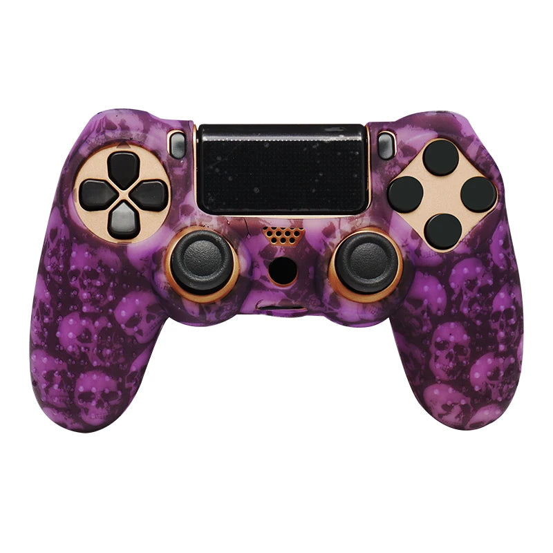 Coque de protection antidérapante en silicone souple pour manette SONY Playstation 4 PS4, compatible avec les gamepads PS4 Pro Slim