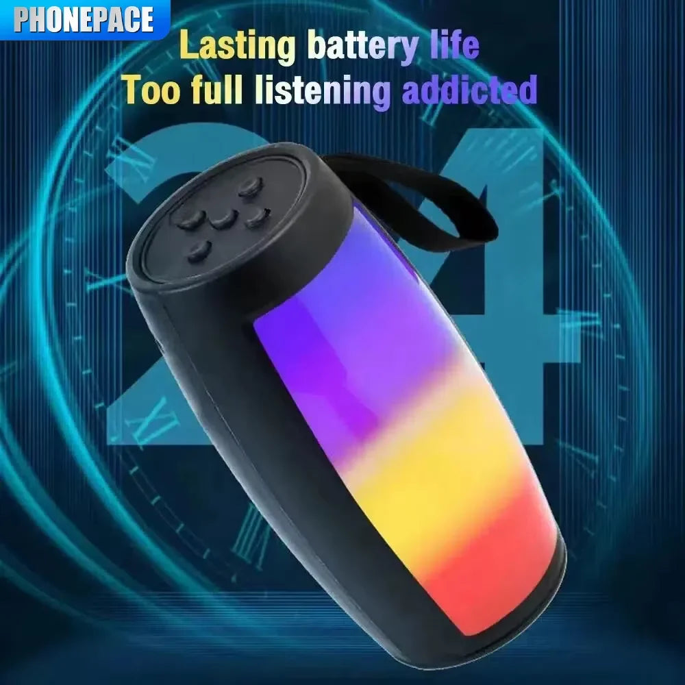 PHONEPACE Bluetooth Wireless Lautsprecher Leistungsstarke tragbare Soundbox Subwoofer Car Audio Bass MP3-Player Soundsystem LED-Lichter