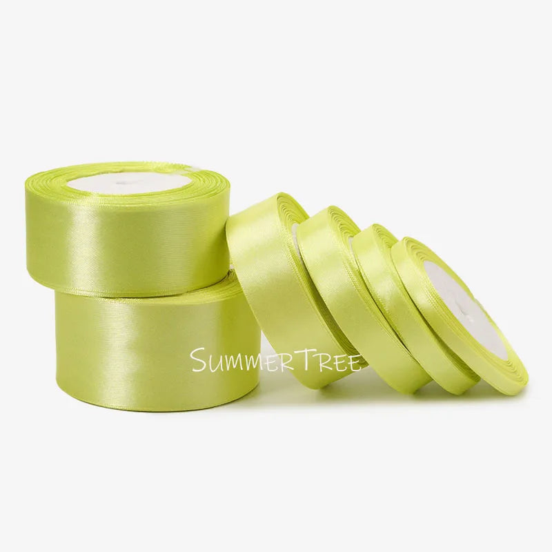 Satinband 25 Yards 6 mm - 50 mm Schleife Geschenkverpackung Schleife Handmade DIY Basteln Halloween Weihnachten Hochzeit Geburtstag Party Dekoration