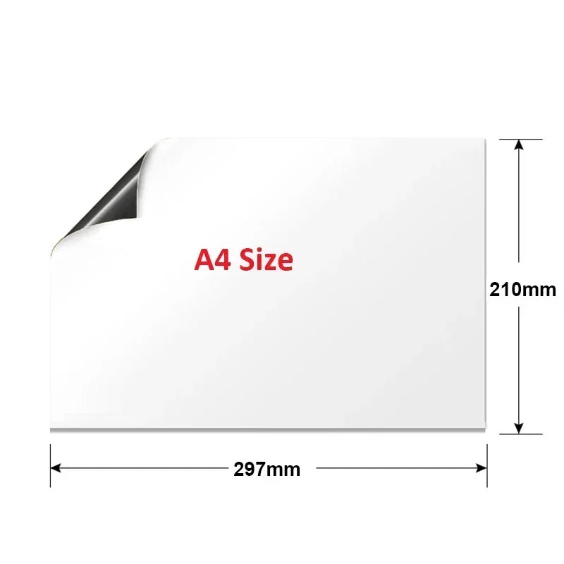 Magnetic Dry Erase Board Reusable Fridge Magnet Board Flexible Refrigerator Whiteboard for Reminder Memo, for Home Office School